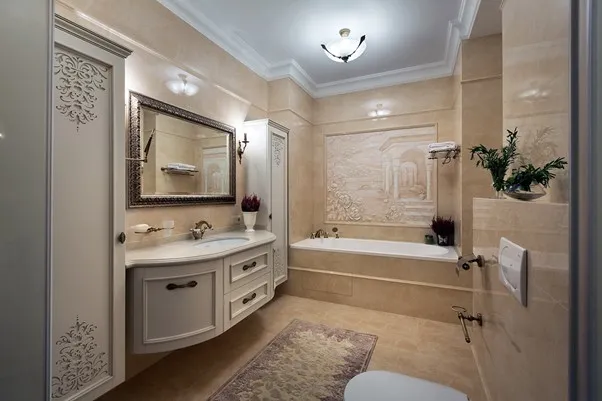 Features of bathroom finishing